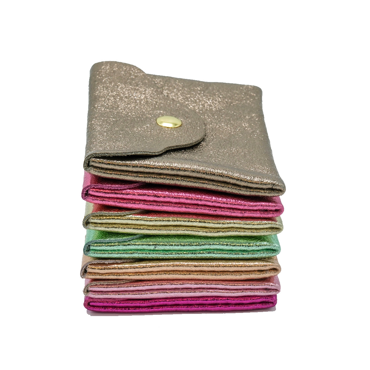 Portemonnee Small Metallic Roze