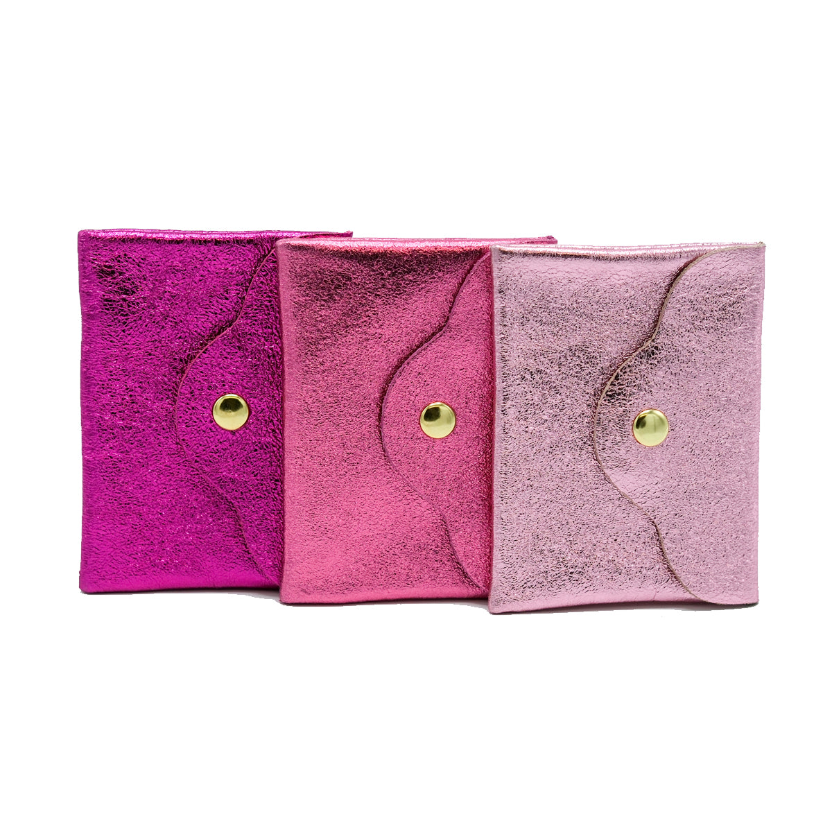 Portemonnee Small Metallic Roze