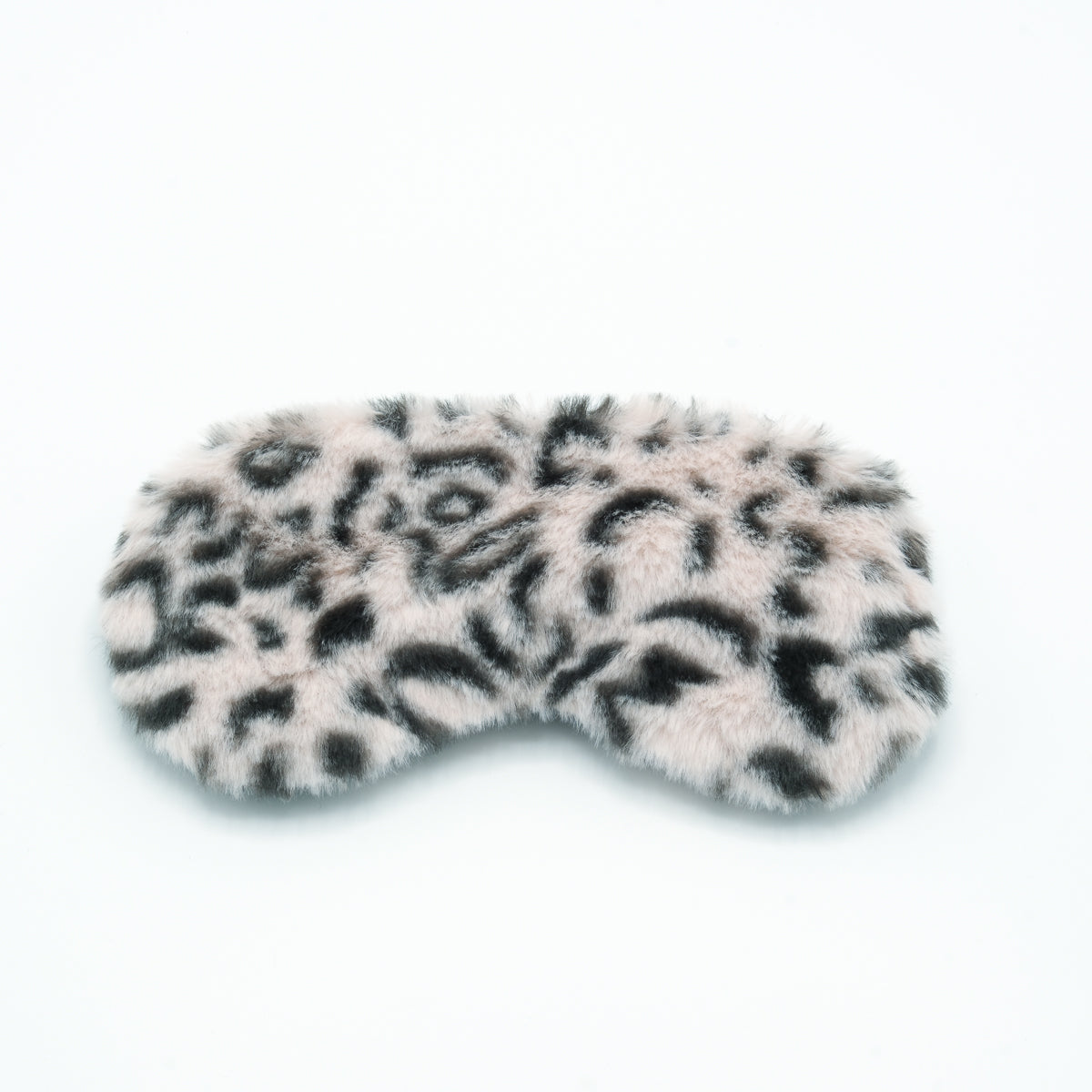 Slaapmasker fluffy leopard