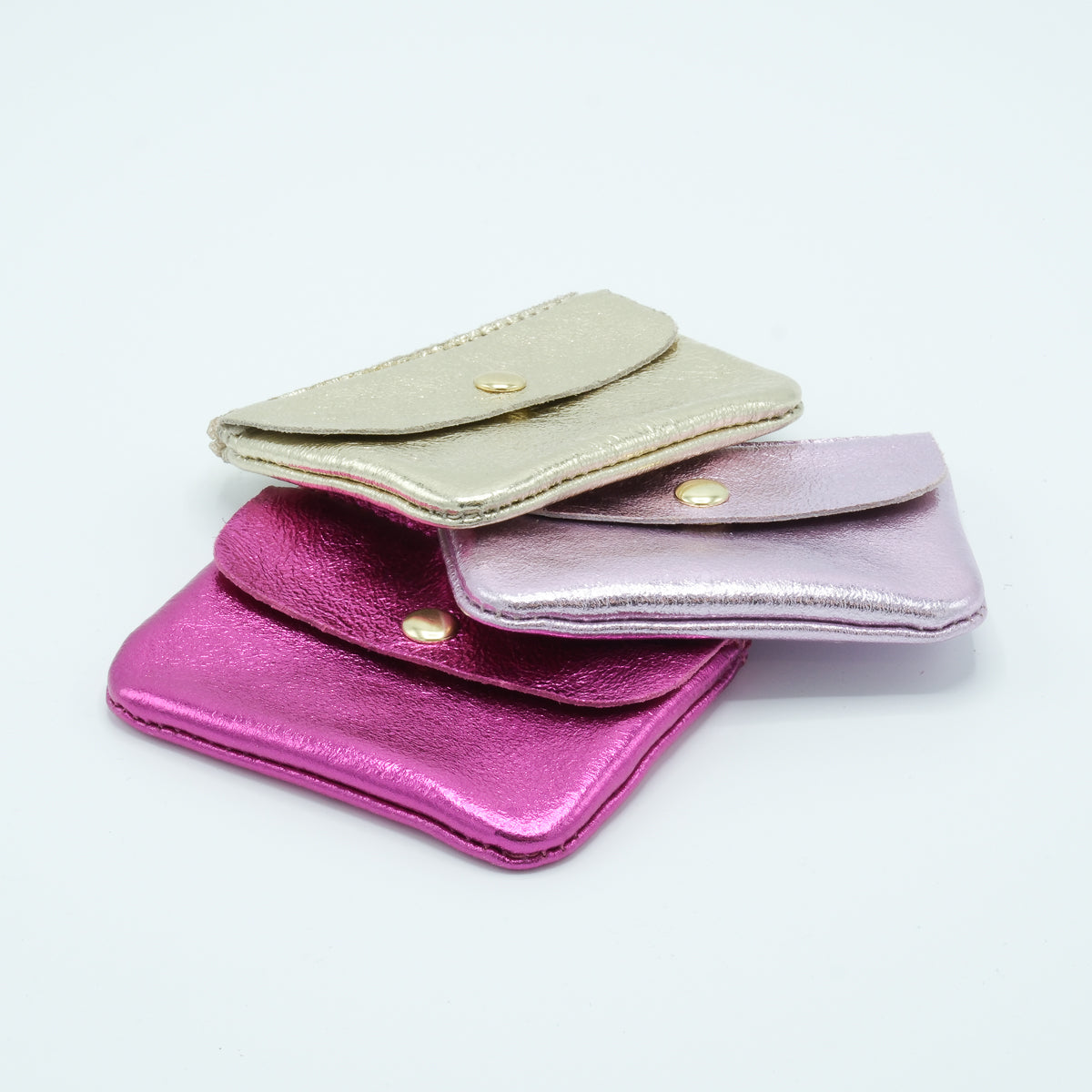 Mini portemonnee met rits fuchsia