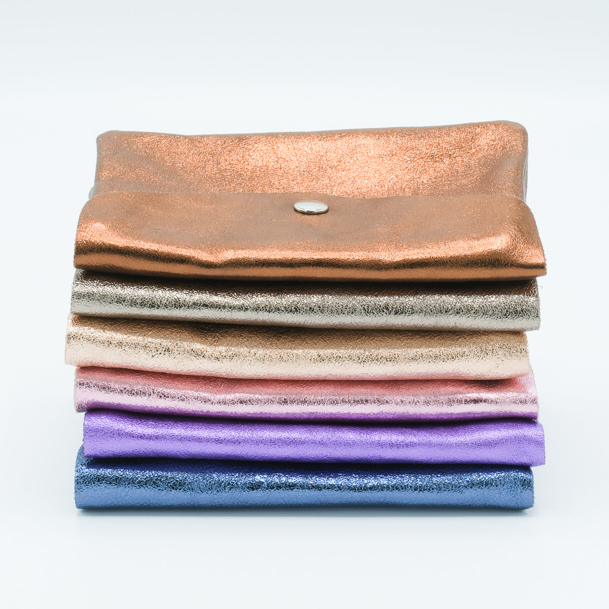 Portemonnee Large Metallic Roze