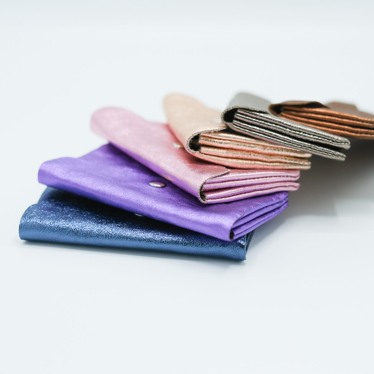 Portemonnee Large Metallic Roze
