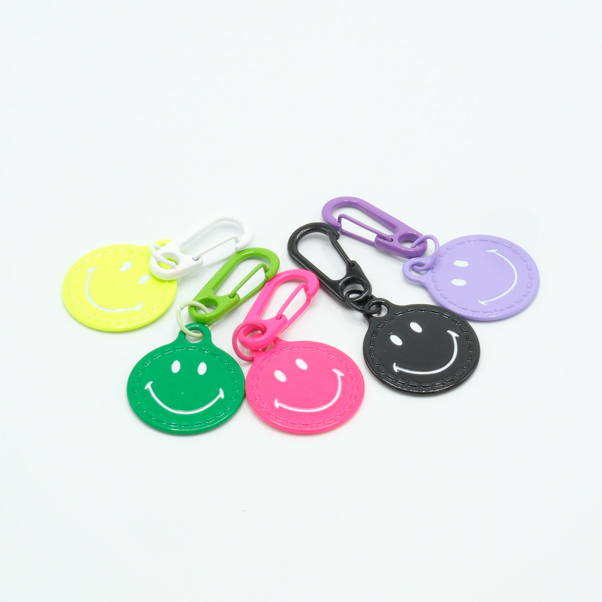 Sleutelhanger smiley paars