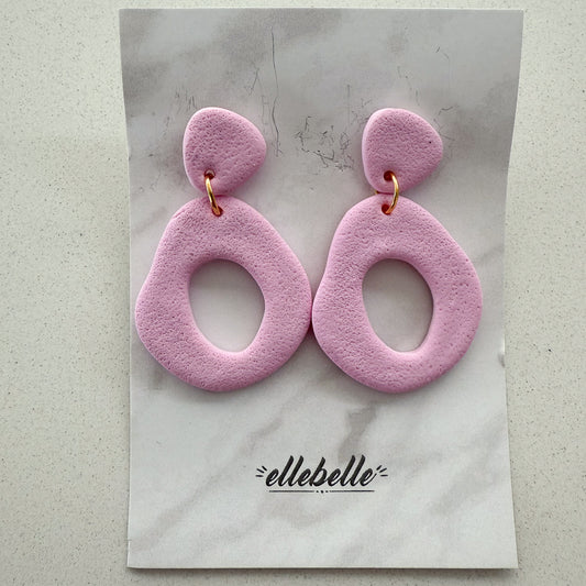 Oorbellen: Statement earring flamingoroze