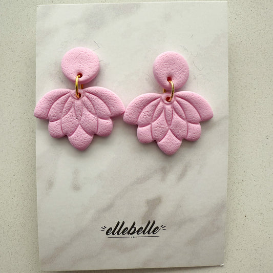 Oorbellen: Lotus oorbellen roze