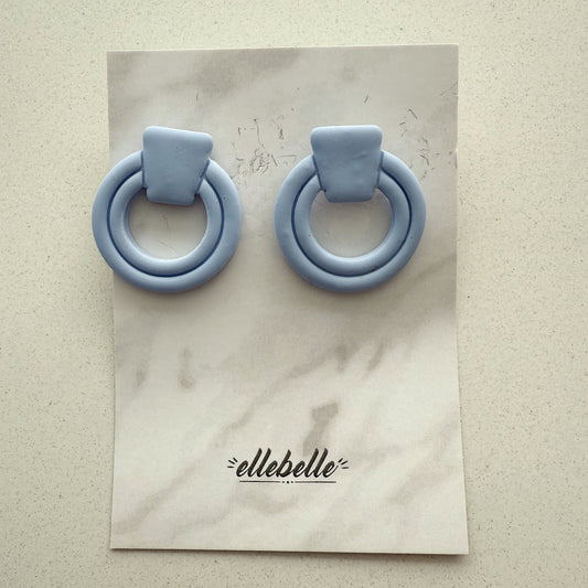 Oorbellen: Oorbel Modern Mollie Pastelblauw
