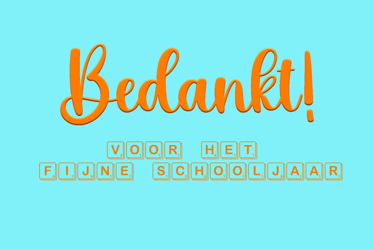 Cadeaubox: Bedankt meester!