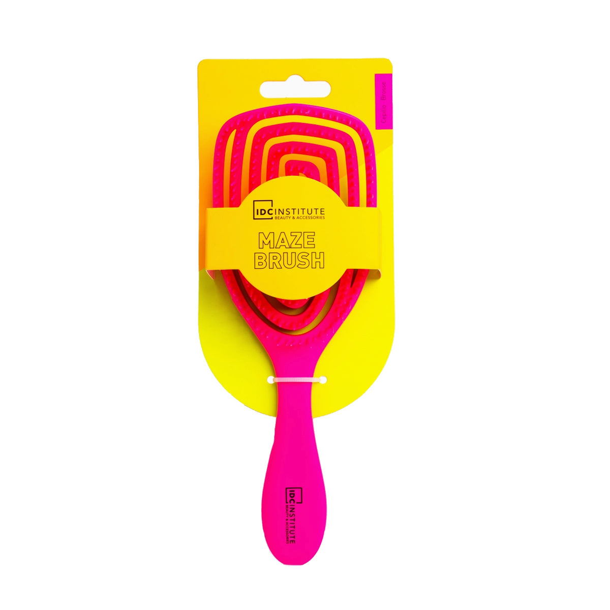 Neon Haarborstel pink