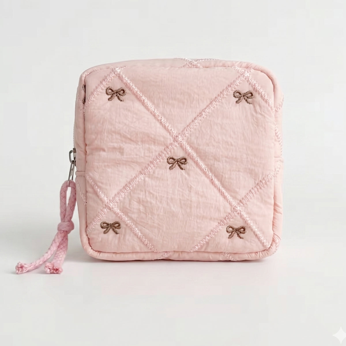 Etui met strikjes (roze)