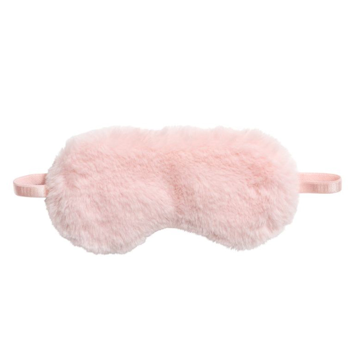 Slaapmasker fluffy zalmroze