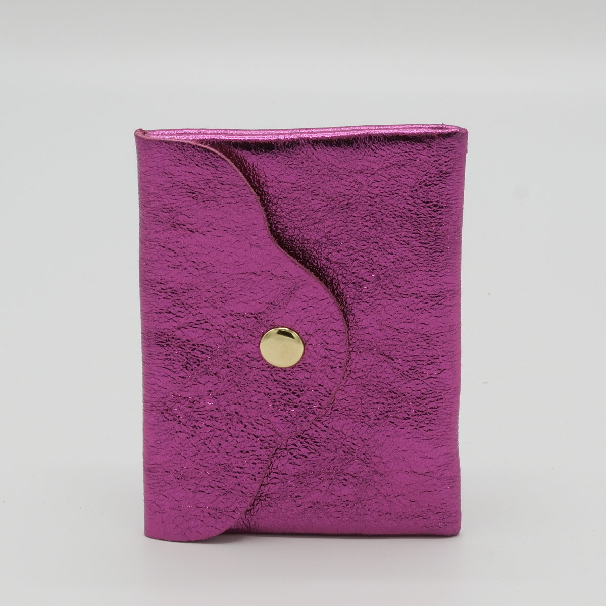 Portemonnee Small Metallic Fuchsia