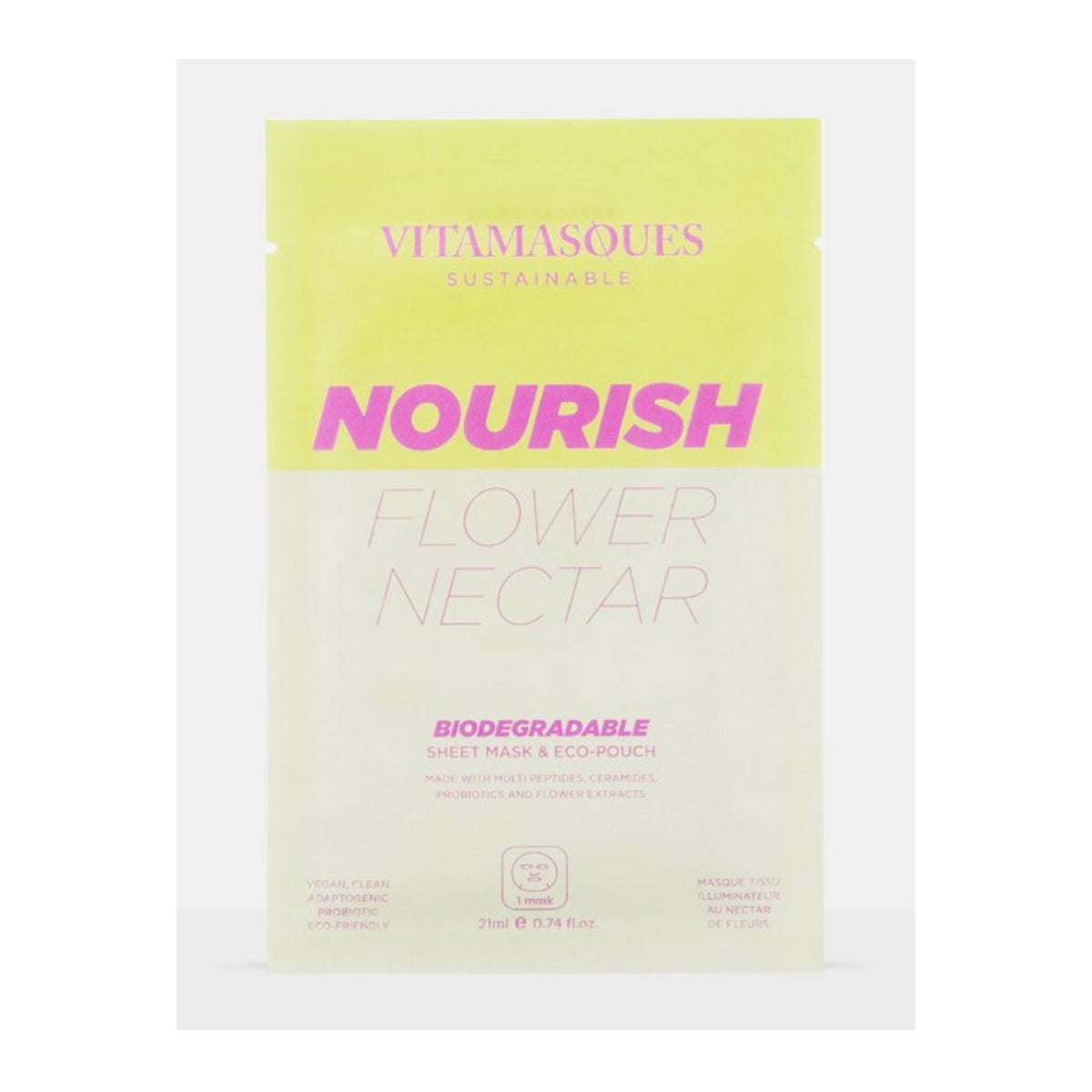 Biologisch afbreekbare masker van Flower Nectar