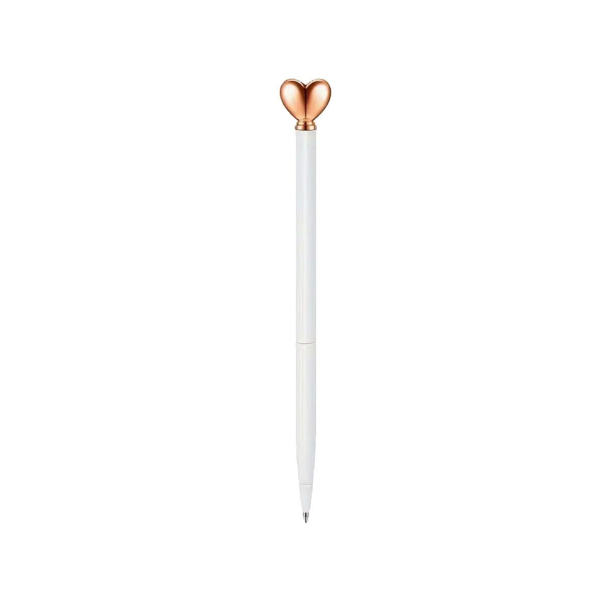 Balpen wit gouden hart