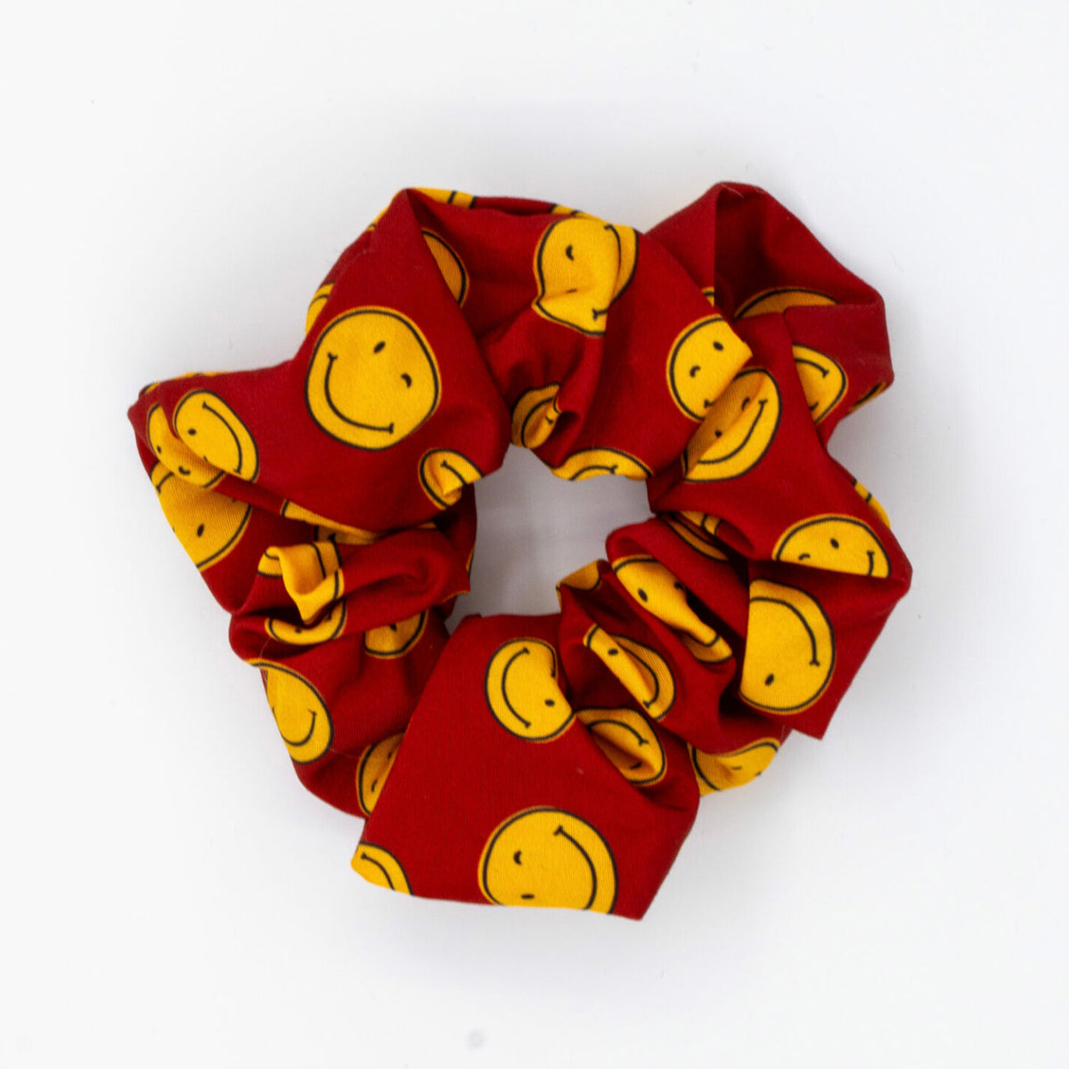 Scrunchie smiley bordeaux