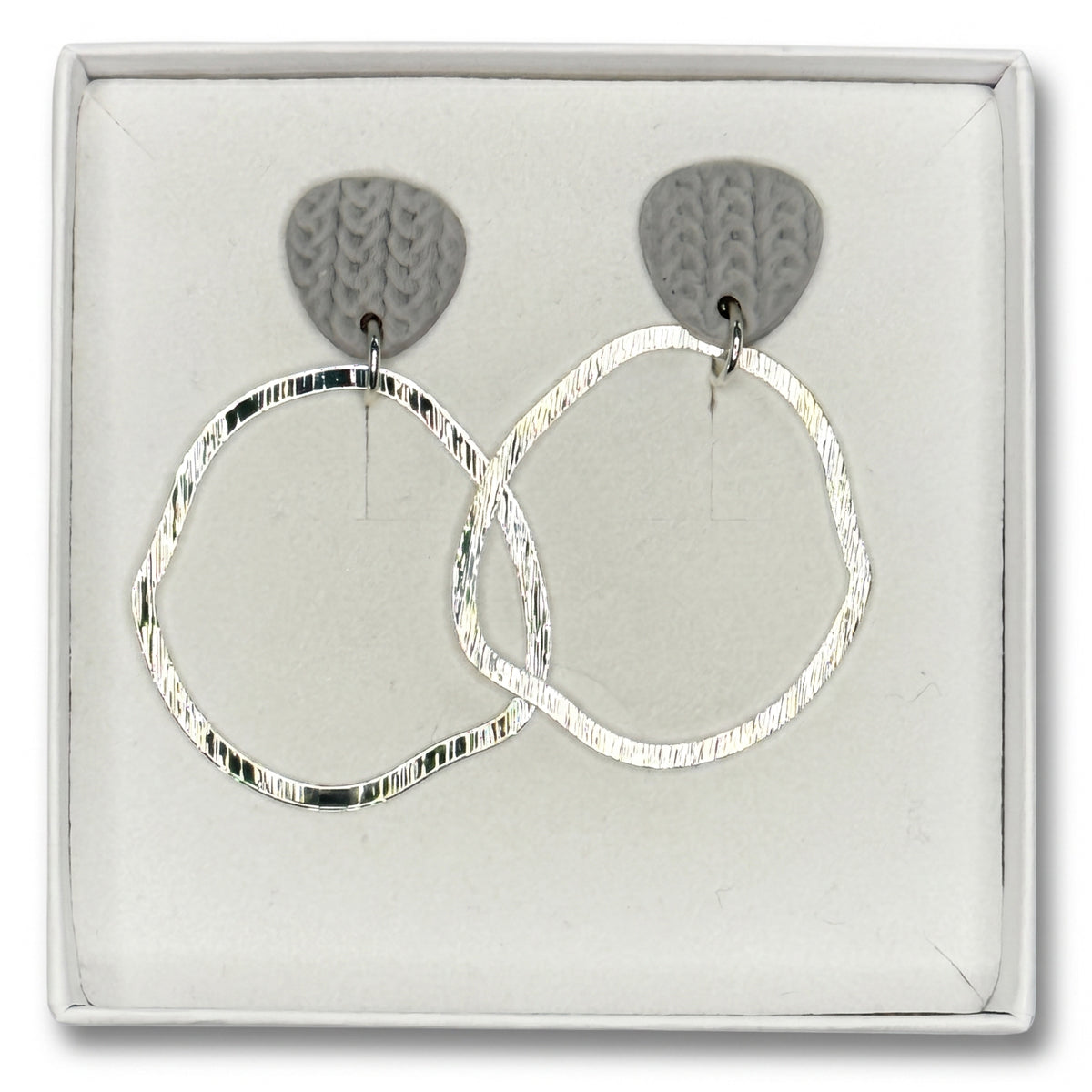 Textured loop grijs & zilver