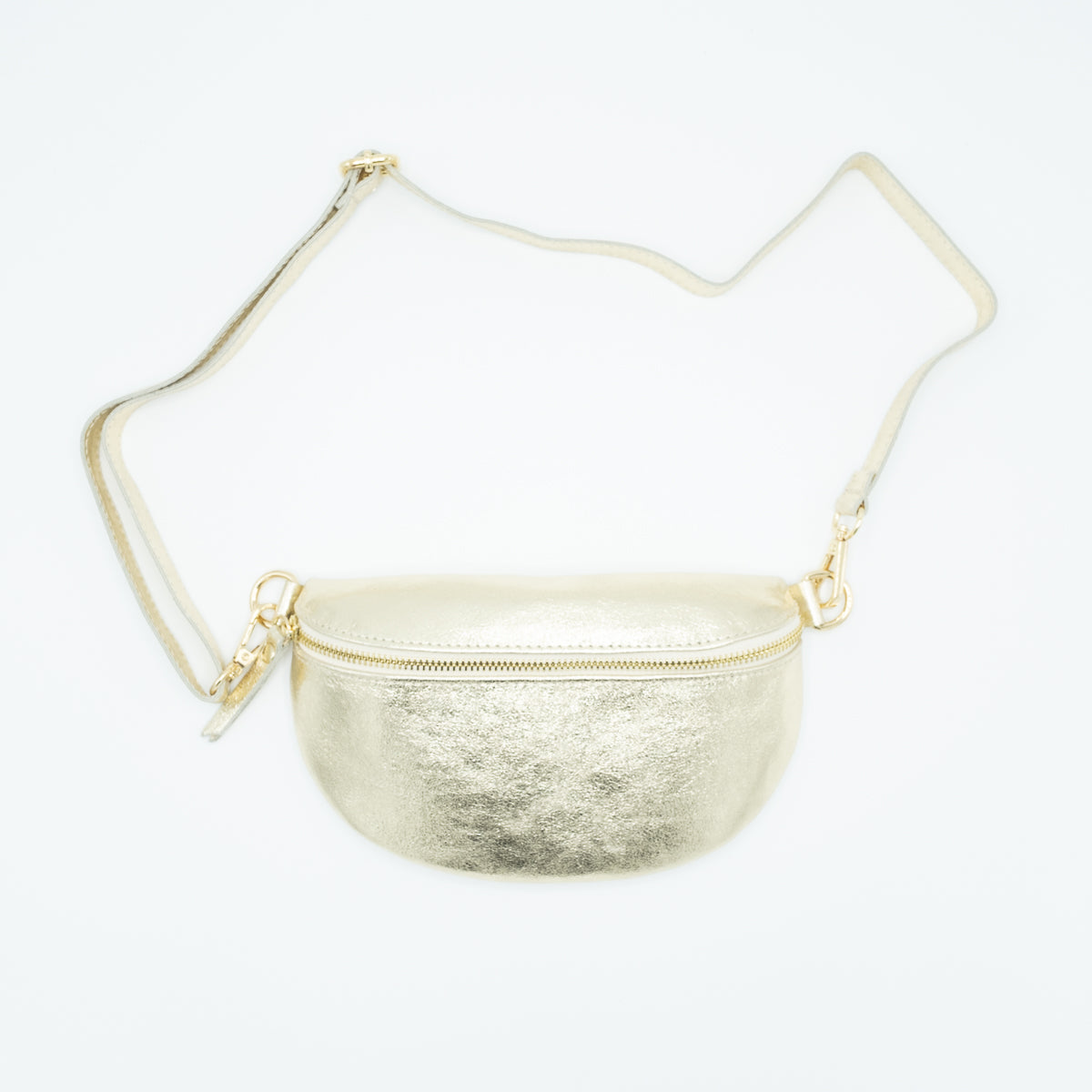Handtas metallic goud