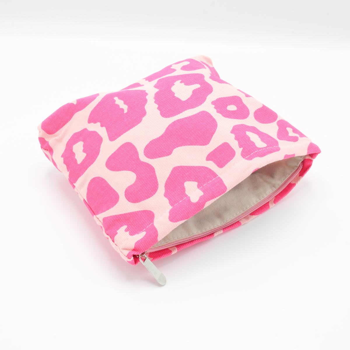 Make-up tas pink leopard