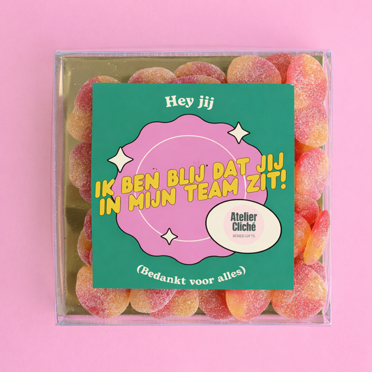 Snoepbox: Ik ben blij dat jij in mijn team zit