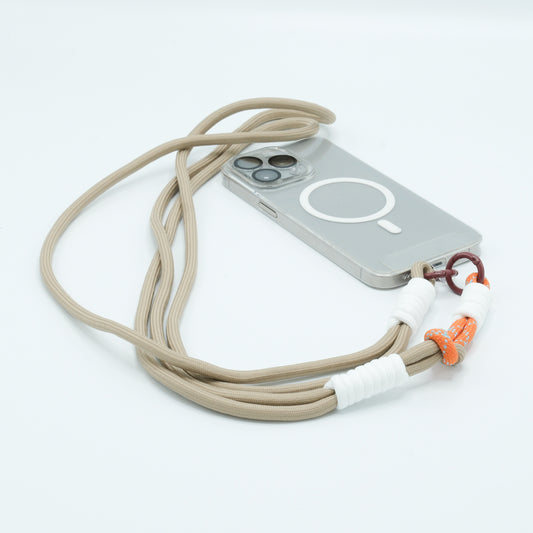 Telefoonkoord taupe/beige