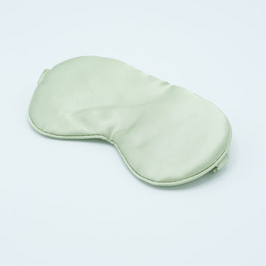 Slaapmasker zijde lichtgroen