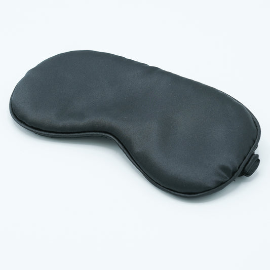 Slaapmasker zijde zwart