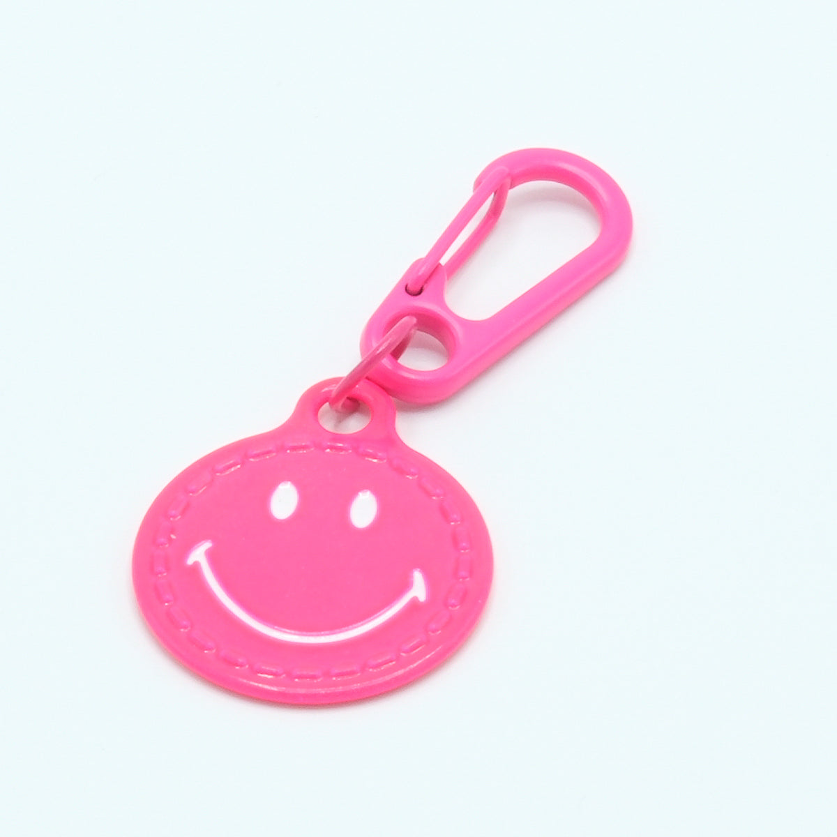 Sleutelhanger smiley  roze