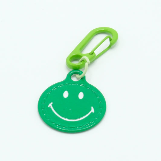 Sleutelhanger smiley  groen