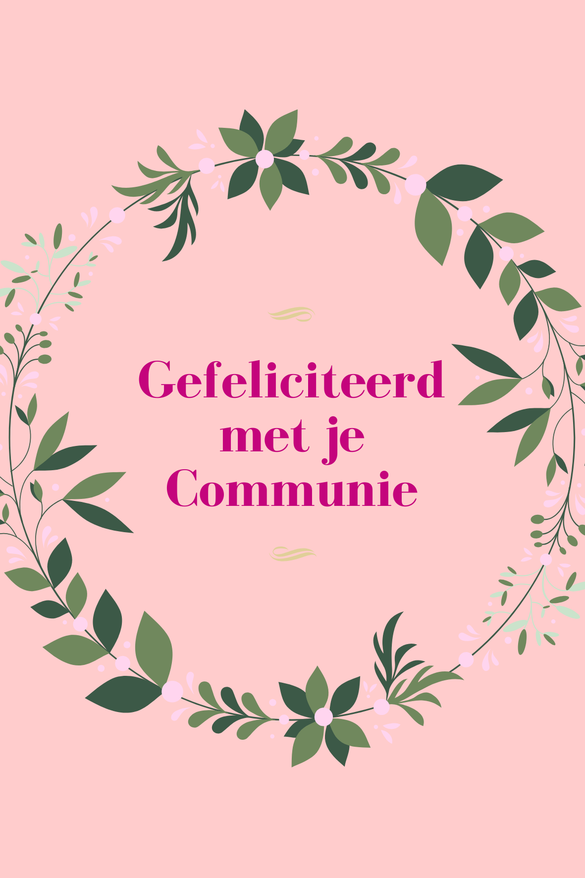 Kaart: Gefeliciteerd met je communie