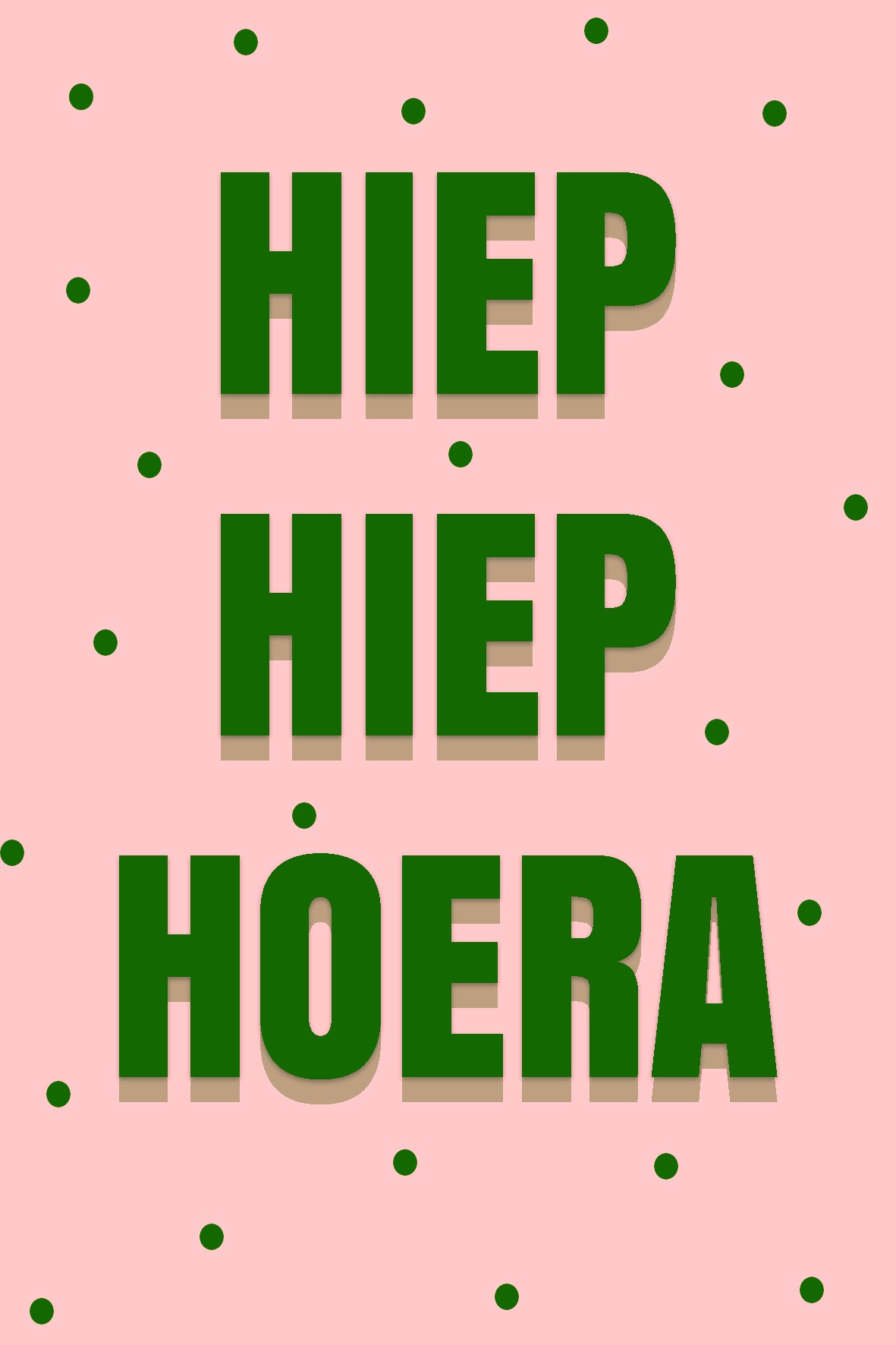 Hiep Hiep Hoera dots