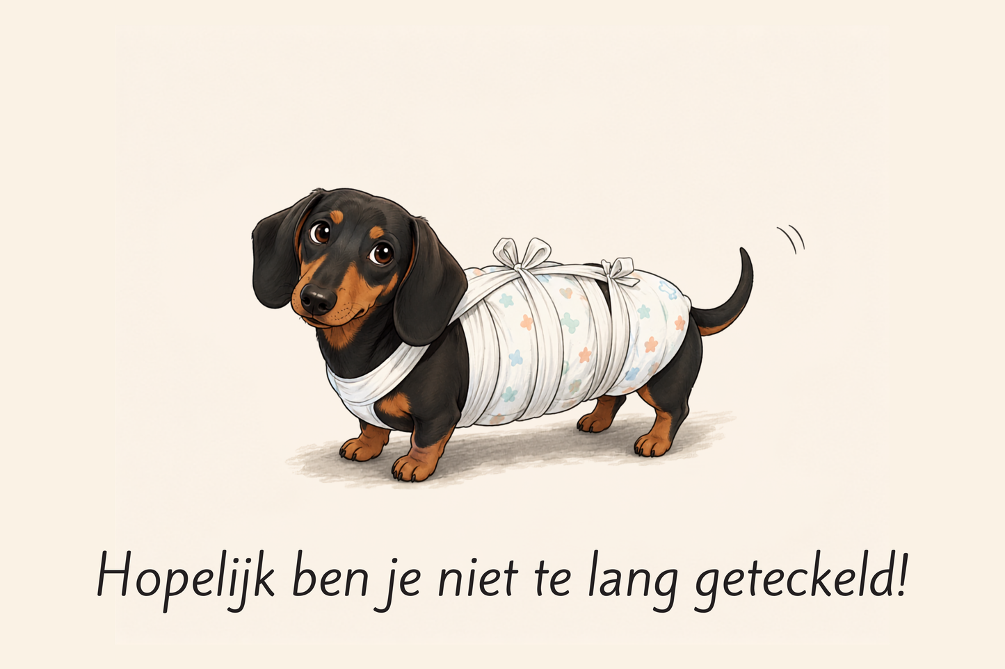 Kaart: Hopelijk ben je niet te lang geteckeld