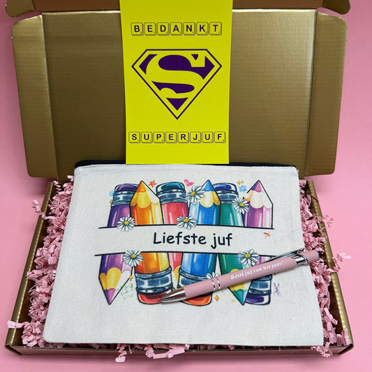 Cadeaubox: Liefste juf etui