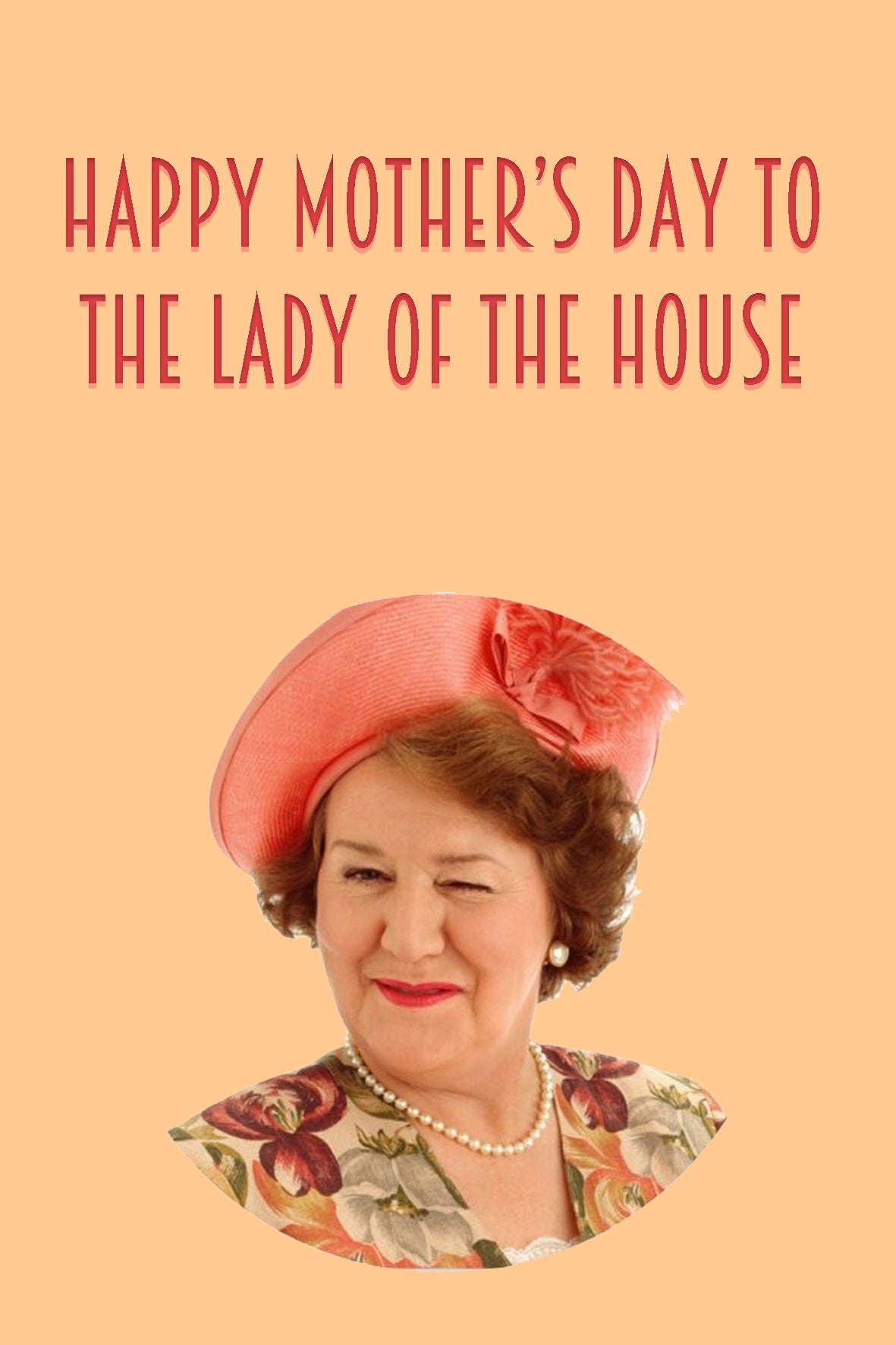 Kaart: Happy Mother's day to the lady of the house