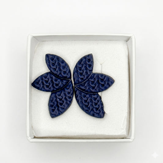 Bloom Curve Earrings blauw