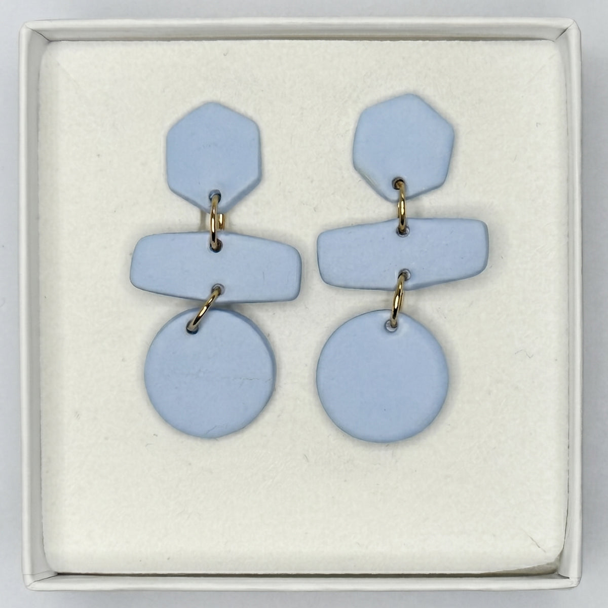 earring triple blue