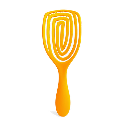 Neon Haarborstel oranje