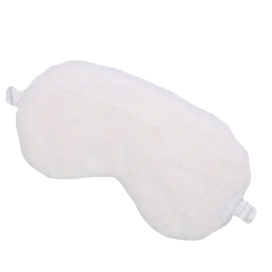 Slaapmasker fluffy wit