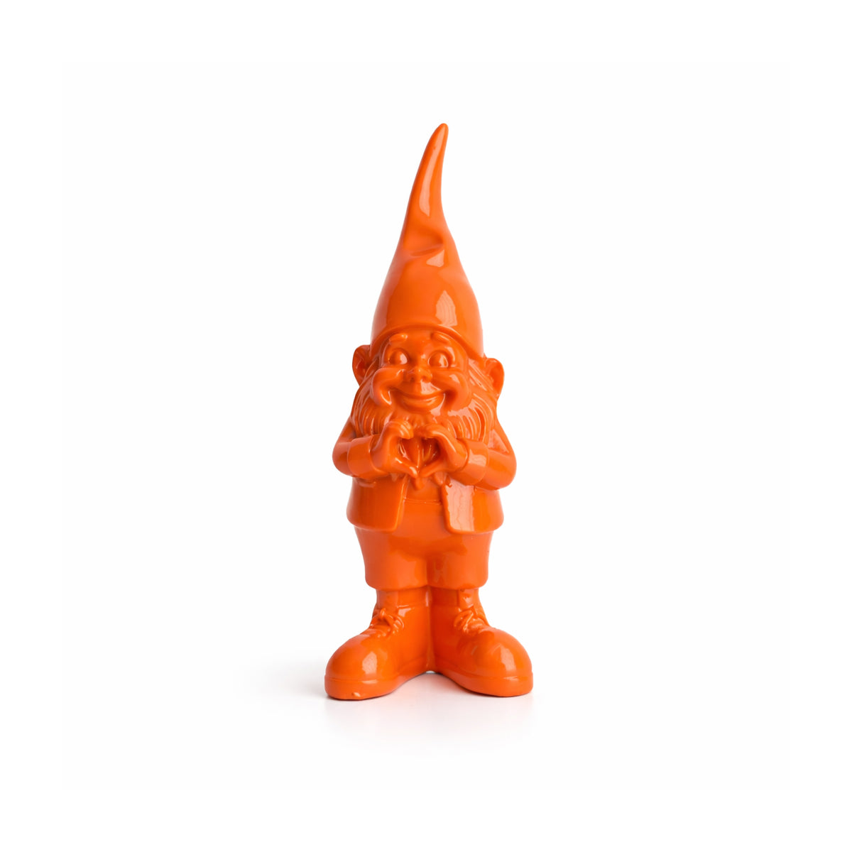 Oranje kabouter met hart