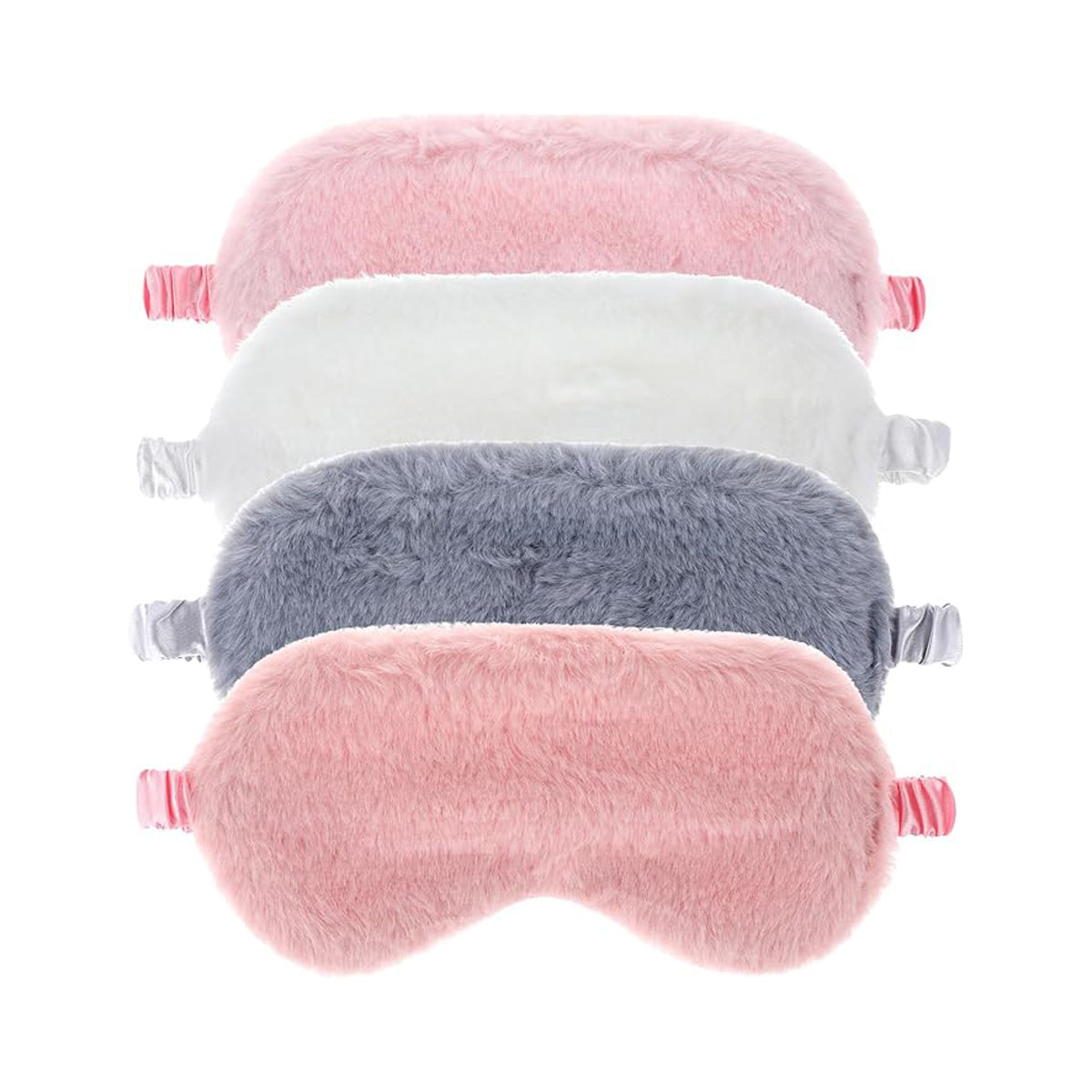 Slaapmasker fluffy babyroze