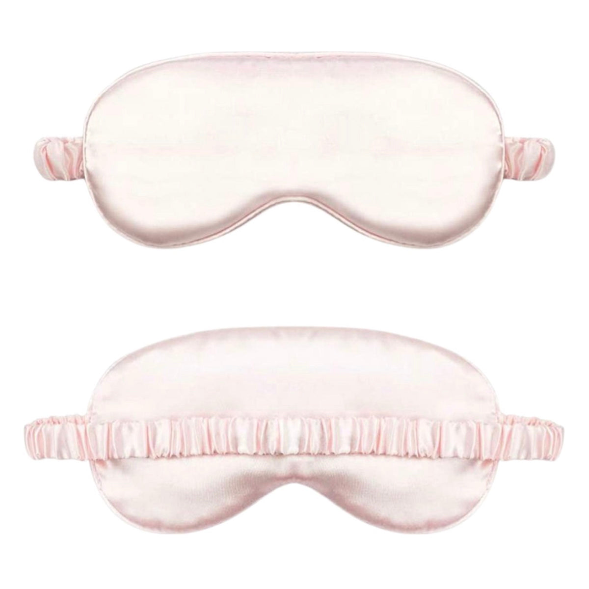 Slaapmasker zijde lichtroze