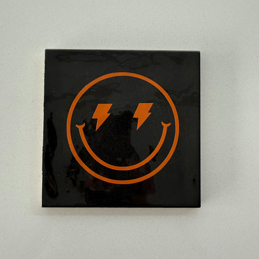 Tegel: smiley bliksem
