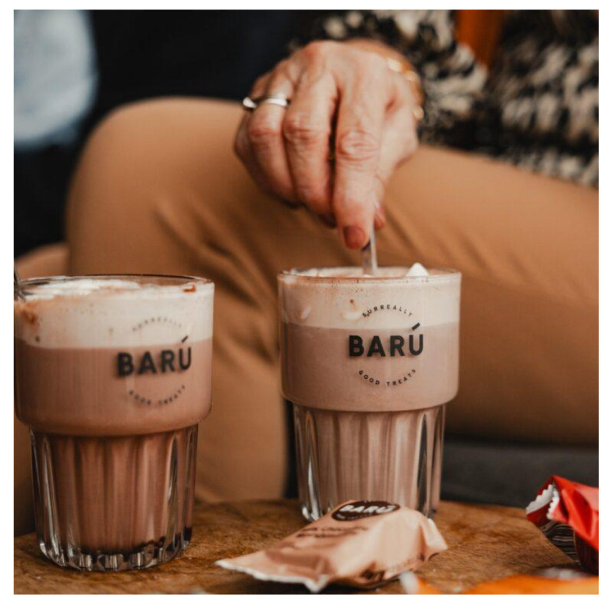 Swirly hot chocolate powder (1 portie)