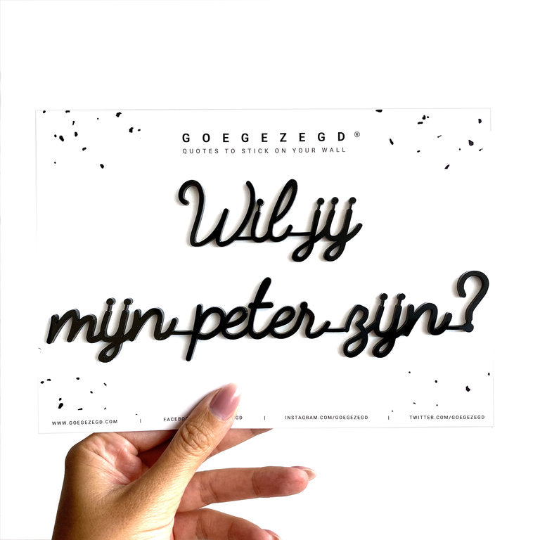Clichébox: Wil jij mijn peter zijn?